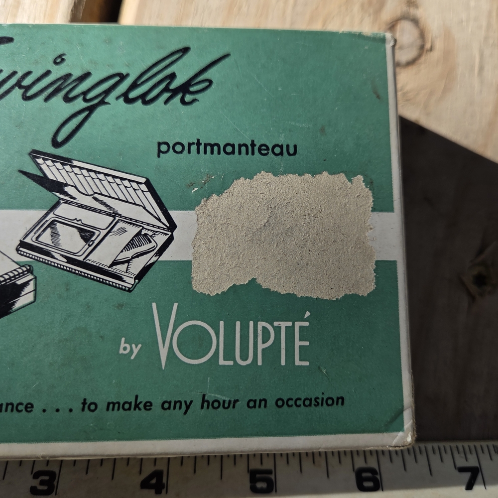 VTG box Only Swinglok Makeup Organizer - Green